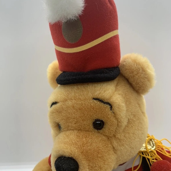 Disney Store Winnie the Pooh Drummer Costume Plush Toy Excellent Condition - Picture 15 of 15